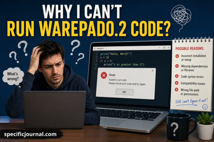 why i can't run warepad0.2 code